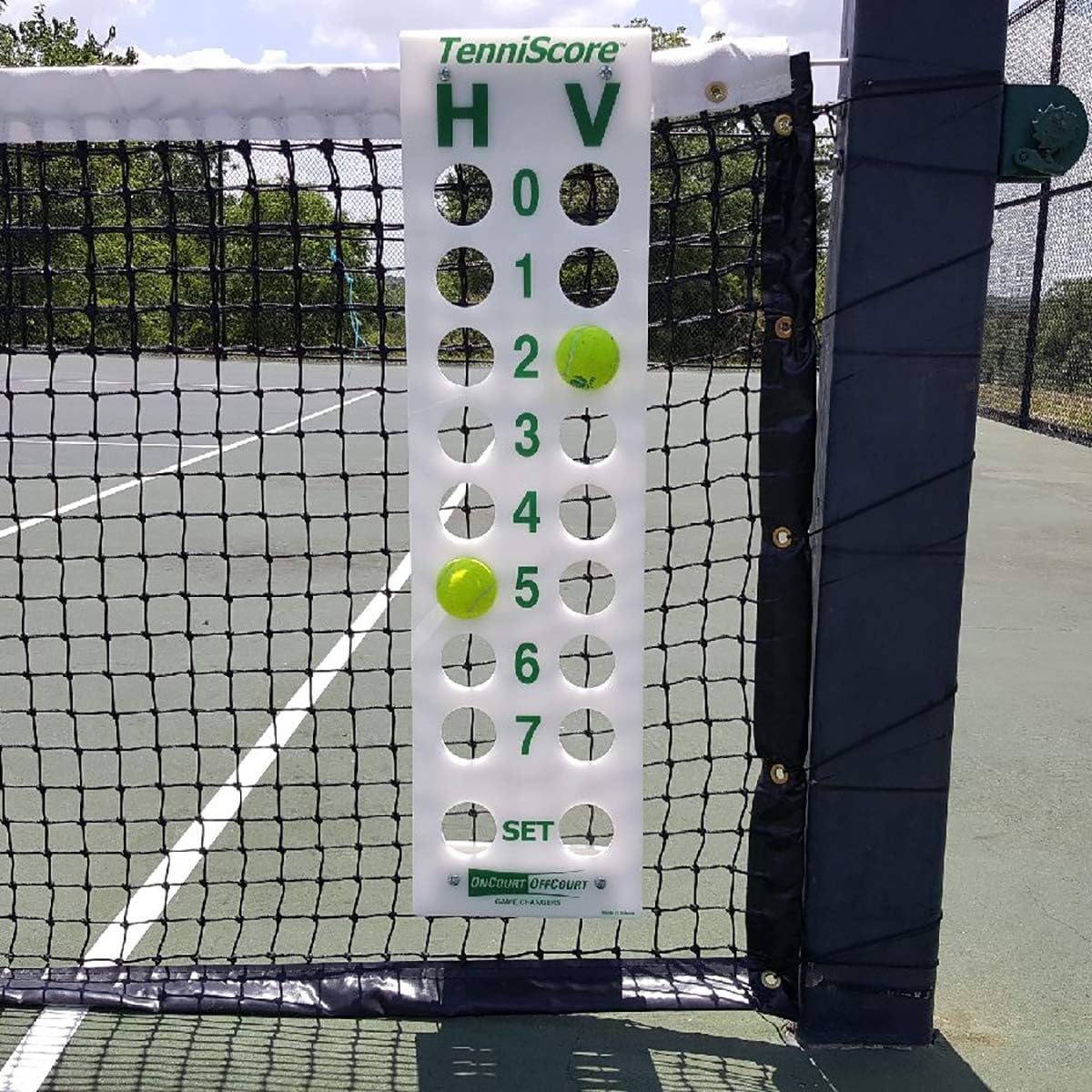 Oncourt Offcourt TenniScore Portable Tennis Score Keeper Tennis Equipment Simple & Durable Easy