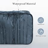 Maliton Foldable Hanging Toiletry Bag Large Travel Organizer Midnight Blue view 5