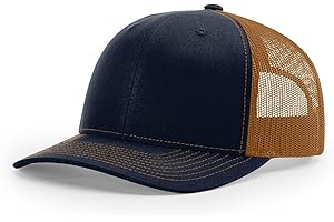 JOE'S USA Richardson 112 Trucker Hat - Premium Adjustable Snapback Hat - Structured Six Panel Richardson Blank Caps