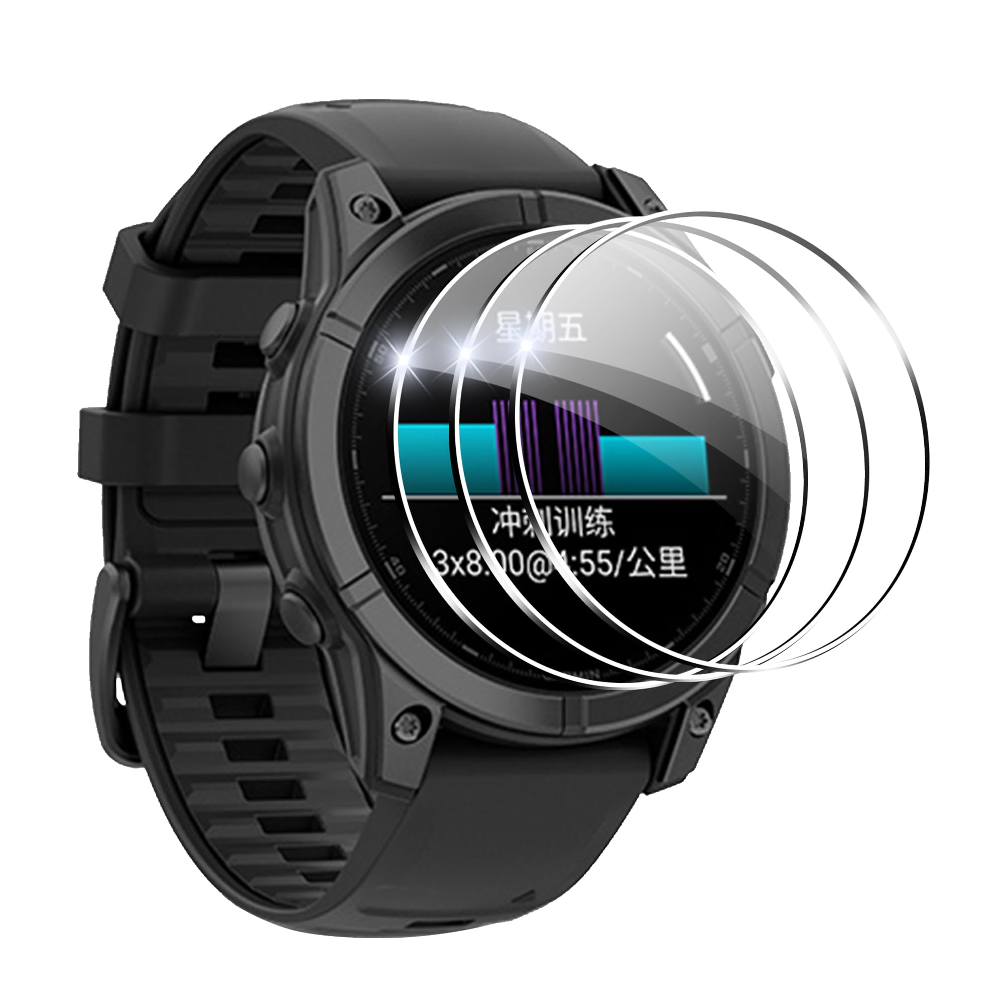 Compatible for Garmin Fenix E 47mm screen
