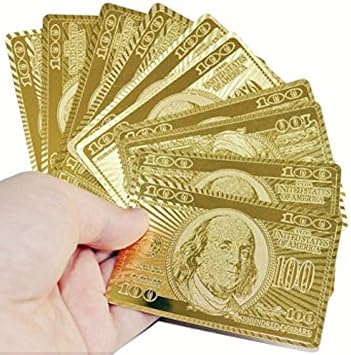 DealBindaas Gold Plated Poker Playing Card (Gold)