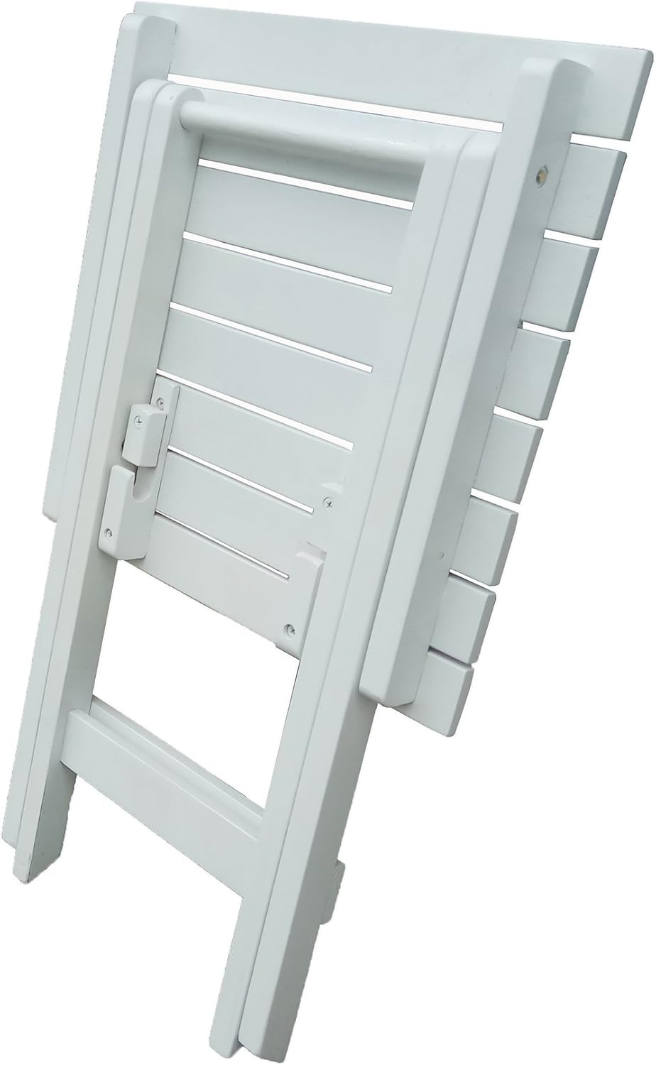 Rocking Rocker - S001WT White Porch Rocker with Side Table: Kitchen & Dining