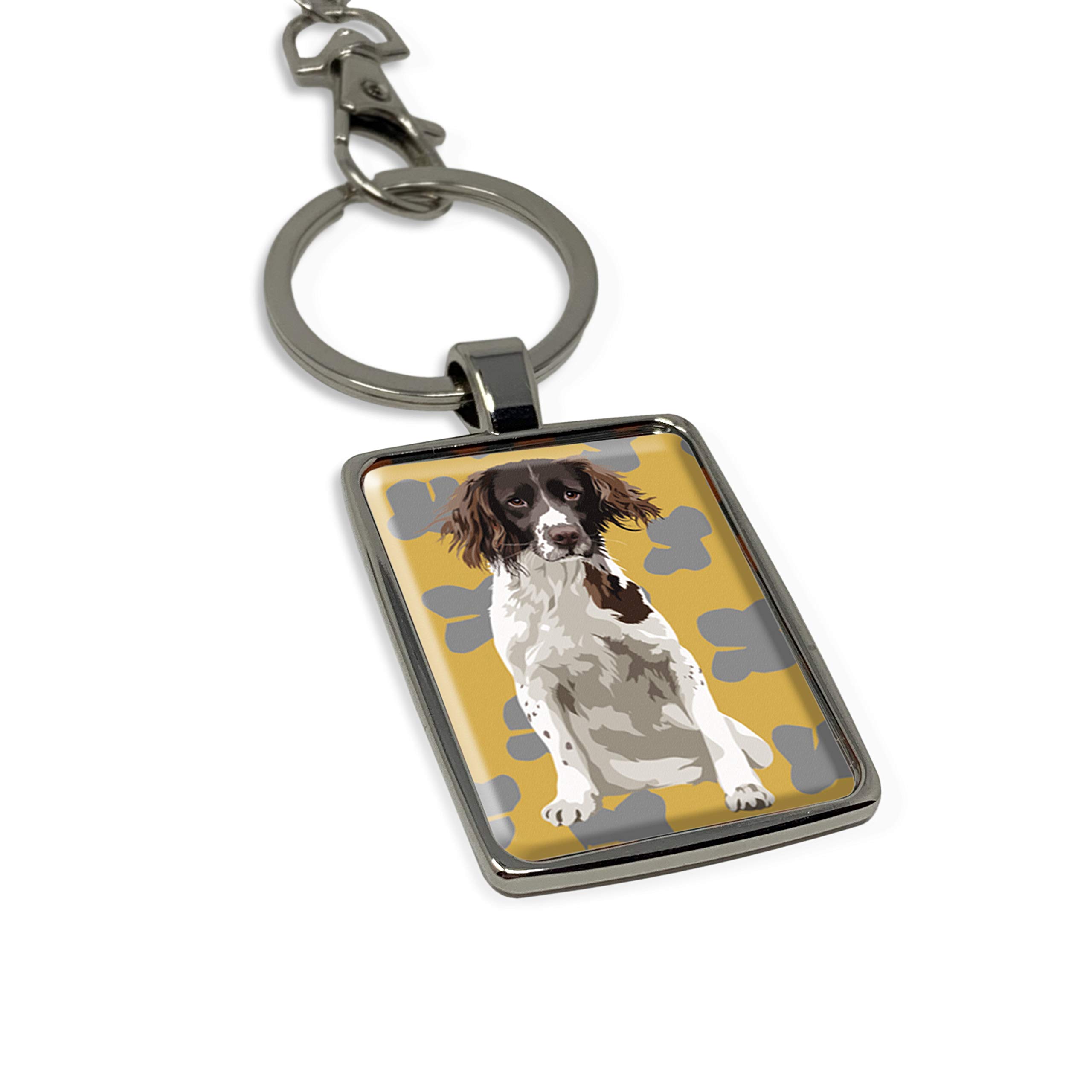 Springer Spaniel Keyring Keychain Gift by Leslie Gerry