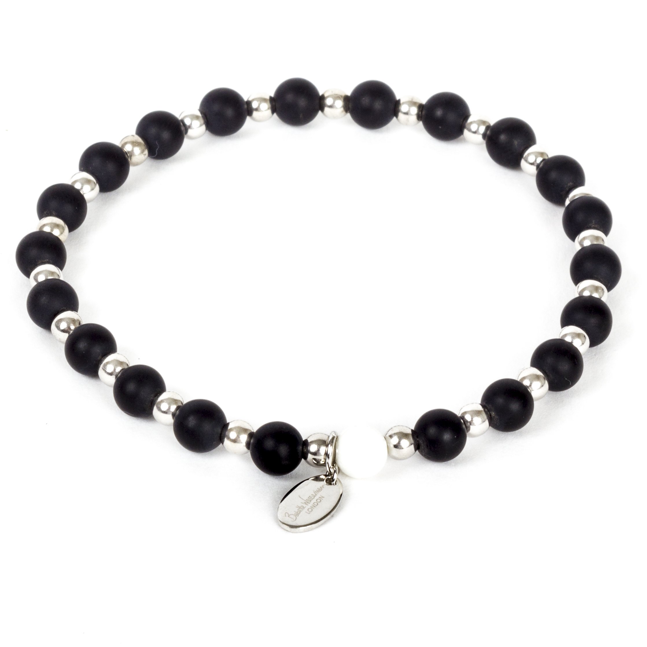 Babette Wasserman Men's Beaded Rosary Bracelet