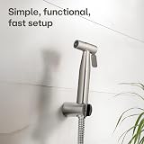 Praknu Handheld Bidet Sprayer Toilet Stainless Steel Jet Holder Rustproof Easy view 7