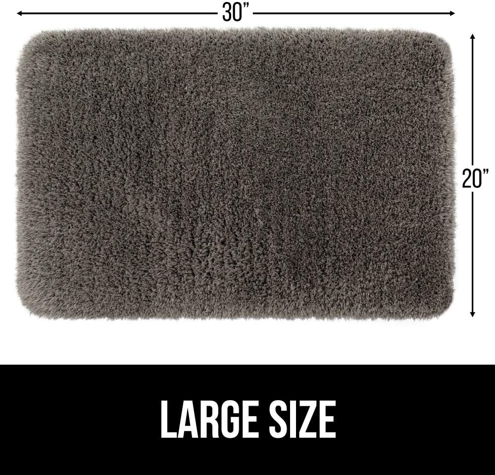 Gorilla Grip Original Premium Luxury Bath Rug, 30x20 Inch, Incredibly Soft, Thick, Absorbent Bathroom Mat Rugs, Machine Wash and Dry, Plush Carpet Mats for Bath Room, Shower, Hot Tub, Spa, Beige: Home & Kitchen