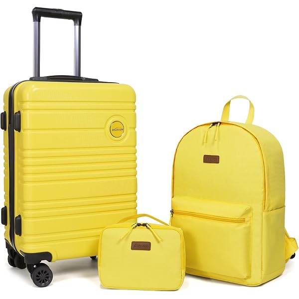 Amazon.com: Aklsvion ABS+PC Carry on Luggage set with backpack 3