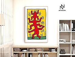 Nationcog People Dancing, Abstract Print, Funny