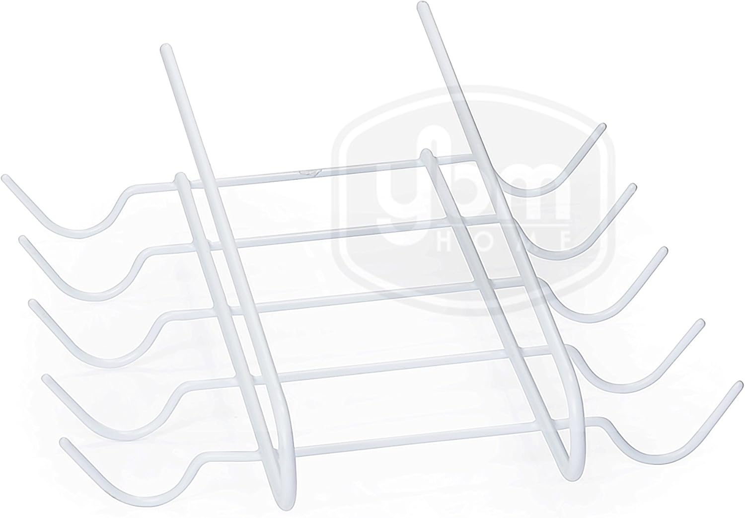 Ybmhome 10 Hook Under Shelf Mug Cup Wine Glasses Storage Drying Holder Rack, Cabinet Kitchen Hanging Organizer White 2226 (1)