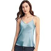 LilySilk Womens Silk Camisole 100% 19MM Mulberry Silk Basic Tank Tops Summer Casual Classic Top Loose