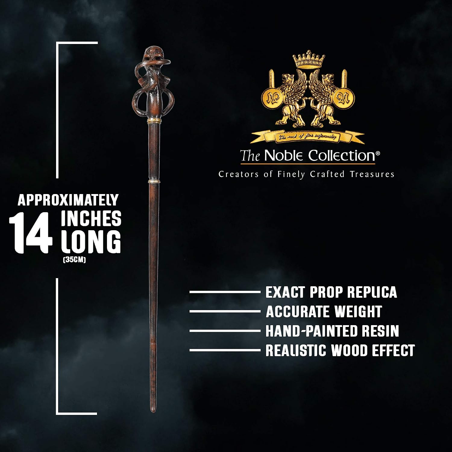 The Noble Collection, Death Eater Swirl Wand In A Standard Windowed Box, Wizarding World Wand - Image 5