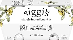 Siggi's Vanilla Non Fat Yogurt 4 Pack, 21.2 OZ