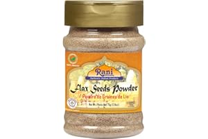 Rani Flax Seeds Powder (Alsi, Linum usitatissimum) 2.6oz (75g) PET Jar ~ All Natural | Gluten Friendly | Non-GMO | Vegan | In