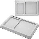 Fulmoon 2 Pcs EVA Foam Boat Dash Pad 2 Compartment Cell Phone Boat Dash Accessory Boat Phone Holder Adhesive Backing Boat Dash Organizer for Sea Marine Fishing Boating Center Deck Tool Accessories