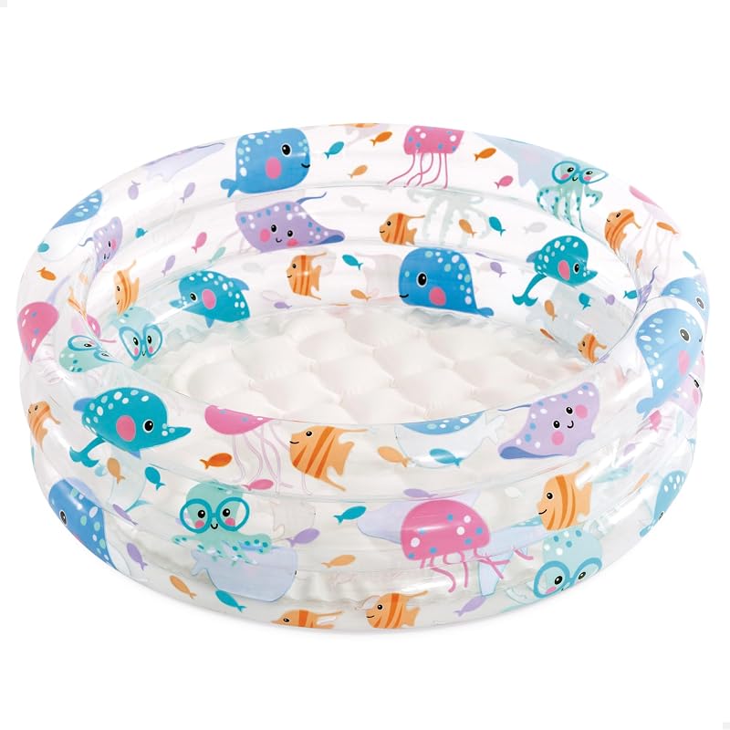 Intex Dino 3 Rings Pool 12 Months-3 Years Kids Splash Bath 61 x 22 cm