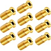 10PCS Brass Pool Cover Anchor Screws, Pool Safety Cover Replacement Bolts | Heavy Duty Brass Replacement Screws for Concrete Pool Safety Covers(Only Screws), Threaded Head Bolts, 1.2 x 0.63 in