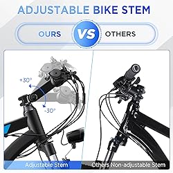 Funhang Electric Bike for Adults, 26'' 1000W Peak