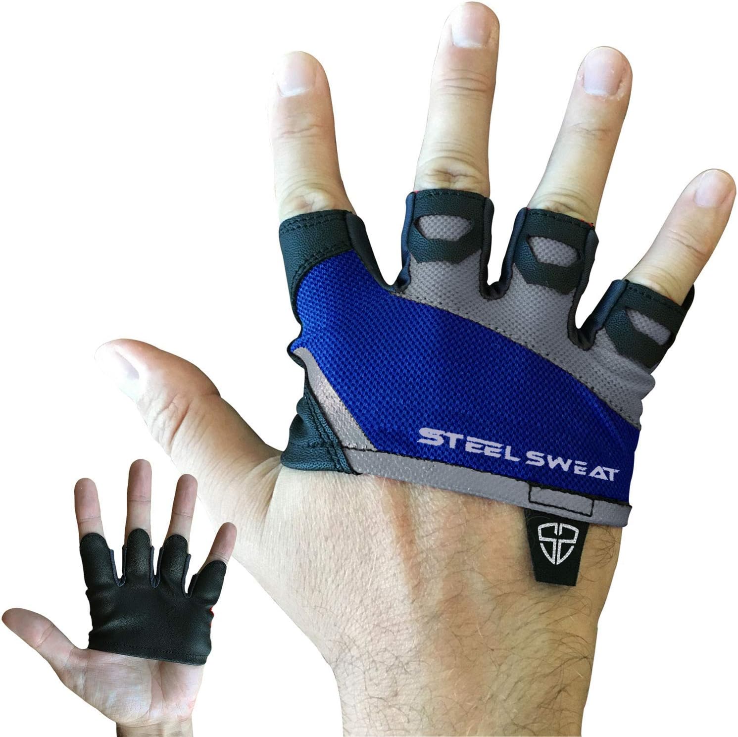 Steel Sweat Gym Gloves - WOD Workout - Weight Lifting Gloves to Protect Your Palms for Men & Women - SKINS