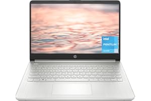 HP 14 inch Laptop, Full HD Display, Intel Pentium Silver N6000, 4 GB RAM, 256 GB SSD, Intel UHD Graphics, Windows 11 Home, 14