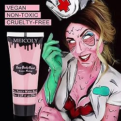 MEICOLY Light Pink Halloween Face Body Paint,2.37Oz