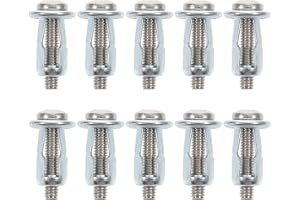 ULTECHNOVO Expansion Screw Hollow Door Anchor 4X20Mm Metal Cavity Fixing Fastener for Hollow Wall Installation 10 Pcs