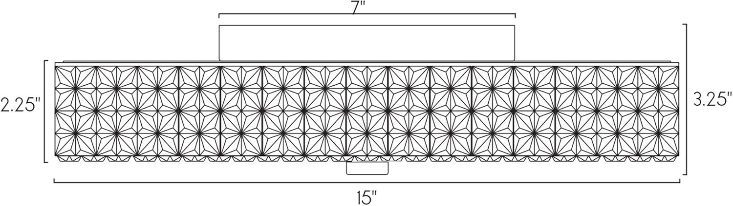 Kira Home Maxine 15" Modern Flush Mount Ceiling Light, Integrated 20W LED (120W eq.), Clear Crystal Style Shade + Round Glass Diffuser, 3000k Warm White Light, White Finish - - 