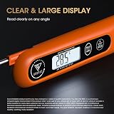 DOQAUS Meat Thermometer 3S Instant Read Backlit Foldable Probe 304 Stainless view 4