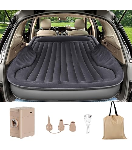 Car Air Mattress For Hyundai I20 2021-2024 - Inflatable Back Seat & Trunk Sleeping Pad For Camping & Road Trips