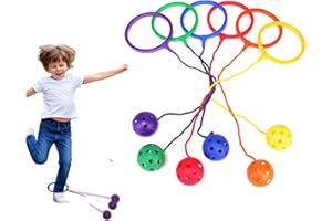 6pcs Skip Ball Ankle S-kip Ring, Twist S-kip T-oy, Single-Leg Swing Rotating Soft Jumping Rings, Sport Swing S-kip Ball Game,
