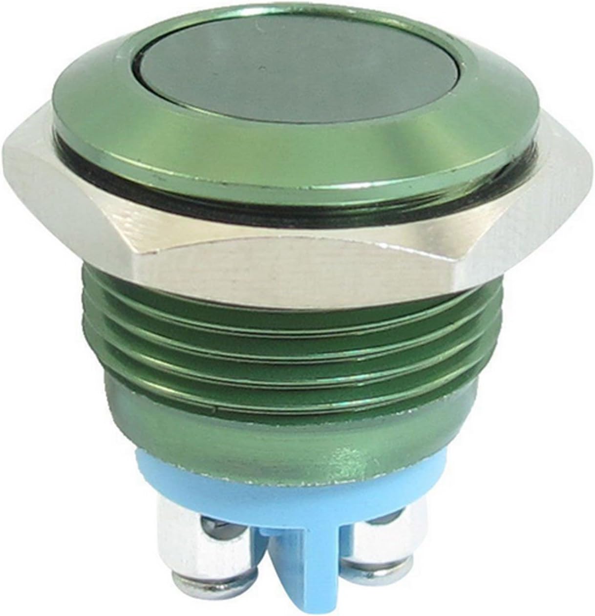 Green 16mm Anti-Vandal Momentary Stainless Steel Metal Push Switch For Box Mods