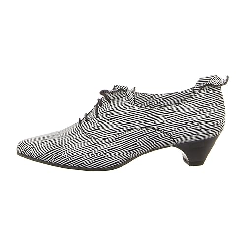 Simen Damen Pumps 164A Weiss-SCHWARZ schwarz 435500