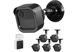 Camera Wall Mount for All-New Blink Outdoor 4 (4th Gen), COOLWUFAN 360° Adjustable Indoor/Outdoor Wall Mount Bracket Protective Case with Sync Module 2 Outlet Mount for Blink Camera Wireless-5 Pack