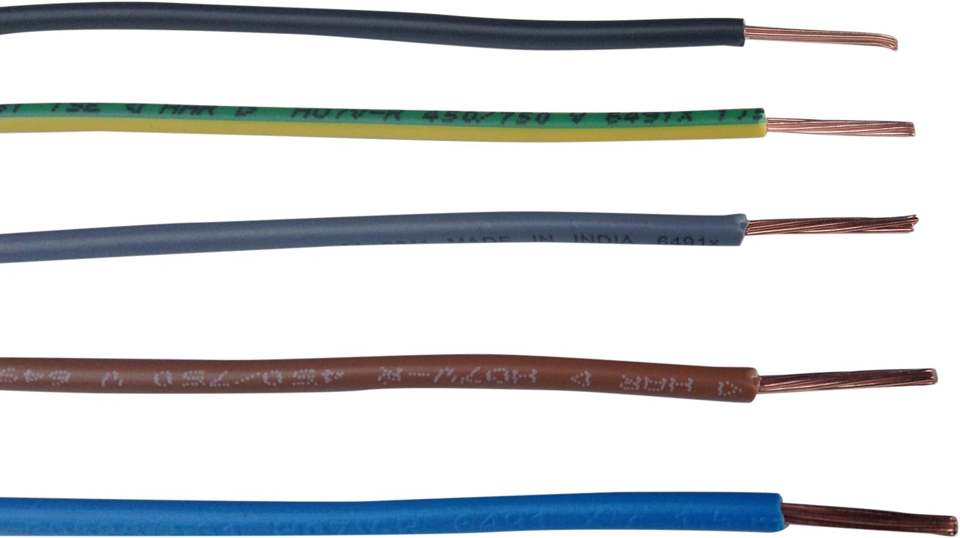 5M 4mm Brown 6491X Single Core Conduit Wire Cable
