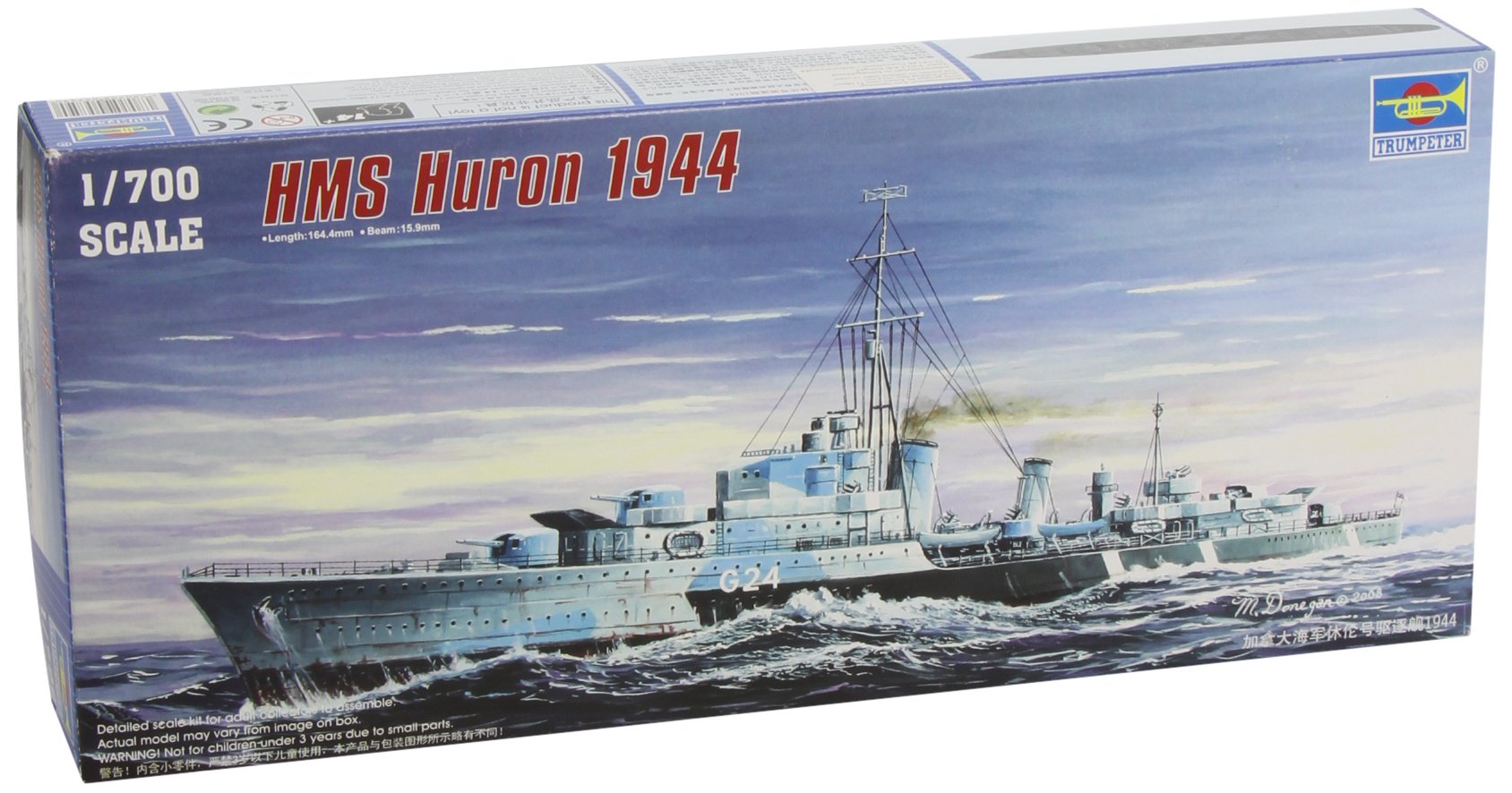 Trumpeter 1:700 - HMCS Huron (G24) Destroyer (1944)