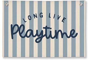 ShowDraven Playroom Wall Decor, Kids Toddler Boy Playroom Decor Hanging Linen Banner,Play Room Wall Decor for Kids Boys Nursery, 20x30 Inch