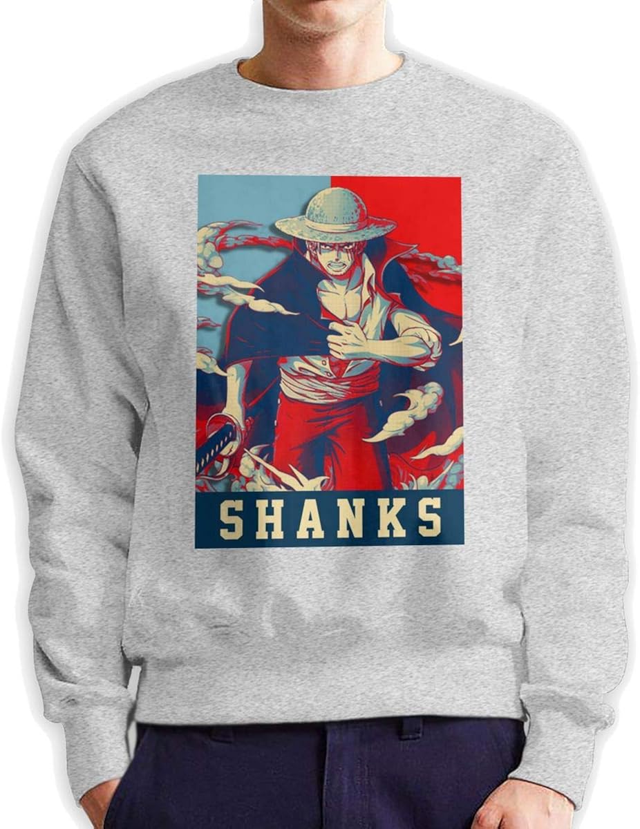 Qiushuo One Piece Shanks Long Sleeve Crewneck Sweatshirt