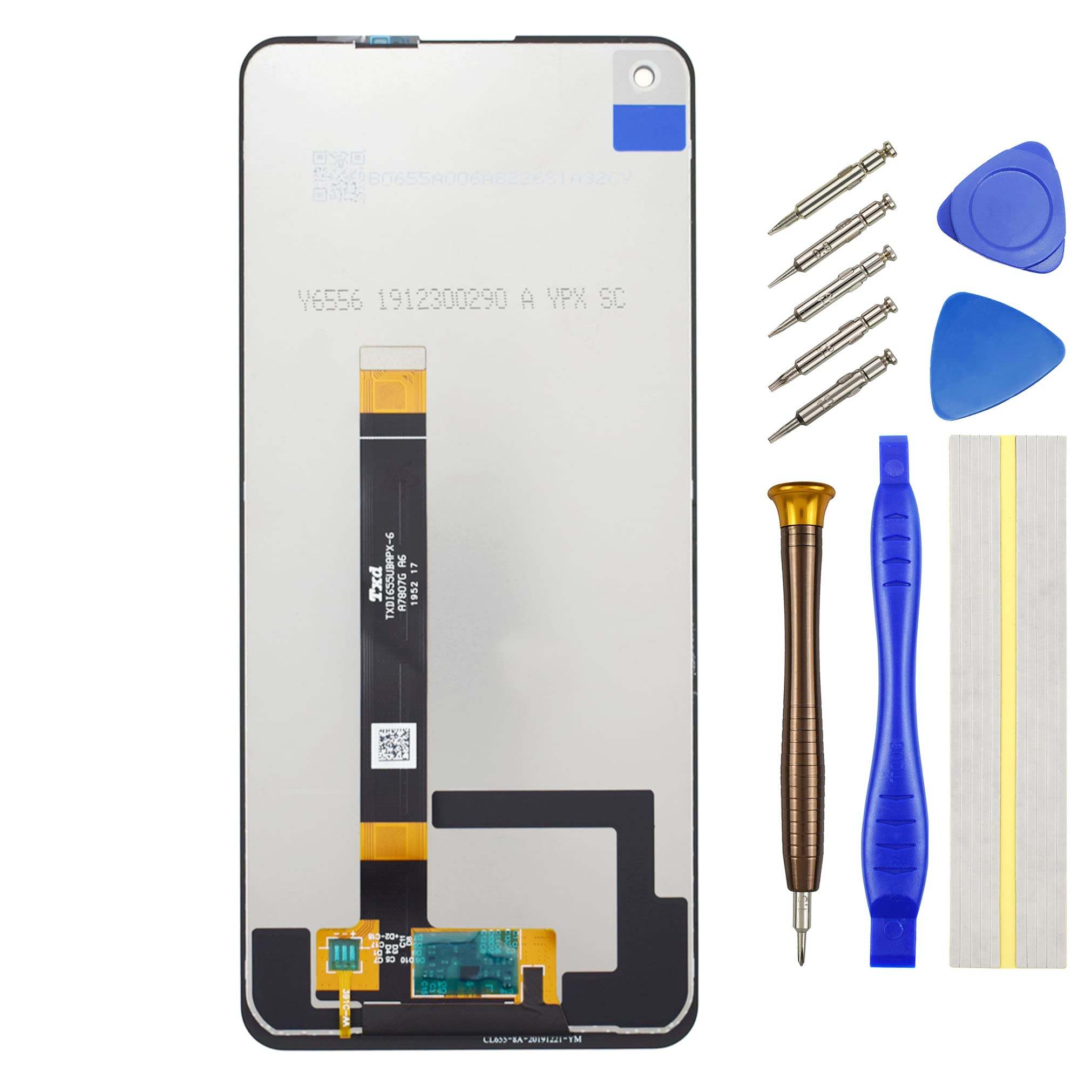 Double Sure Full LCD Display Touch Digitizer Screen Replacement for LG K51S LMK510EMW Black 6.55"