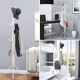 Youyijia Coat Stand 12 Hooks 3 Tier Freestanding Metal Hanger White view 2