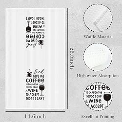 Wzotiy Funny Kitchen Towels - Cotton Waffle Weave