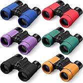 6 Pack Binoculars for Kids for Age 3-12 Years Boys Girls Kids Binoculars Shock Proof Toy Outdoor Gift Hunting Folding Small Telescope for Bird Watching Educational Learning Exploration(Stylish Colors)