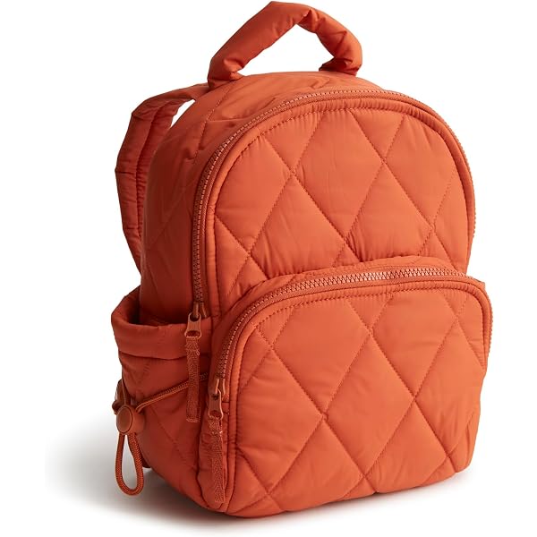 1537 Cotton Utility Mini Backpack Purse, Orange Bell Pepper - Recycled Vera Bradley Women main image 3