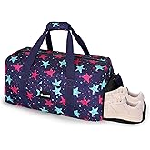 Goloni Cute Duffle Bag for Women, Gym Bag with Shoe Compartment, Lightweight Weekend Travel Duffel Bag,Overnight Bag with Wet Pocket