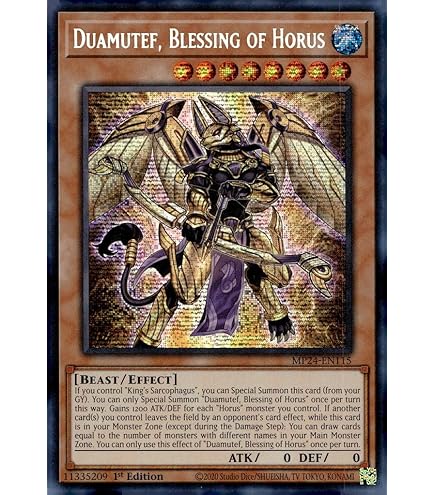 Amazon.com: YU-GI-OH! Horus The Black Flame Deity - PHNI-EN018 - Secret  Rare