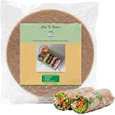 Gate to Nature Brown Rice Paper Wrappers 6.2 Inch (Small) &ndash; Vietnamese Spring Roll Wrappers, Vegan, Gluten Free, Low Carb, Non-GMO Rice Paper Sheets for Fresh Rolls, Dumplings, Wontons, Healthy Wraps