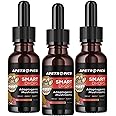 Apetropics Smart Drops - 5-in-One Adaptogenic Mushroom Tincture with Lion’s Mane, Cordyceps, Turkey Tail, Chaga, Reishi - Nootropic Brain Supplement - Peach Watermelon Flavor, 30-Servings (3 Pack)
