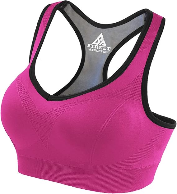 Big Girl Sport-BH Mit Cups – Bequemer Racerback-Top, Atmungsaktiv, Für Mädchen 10–18 Jahre, 4er-Pack