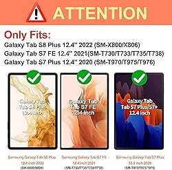 Dteck Wallet Case for Galaxy Tab S10+/S9+/S7