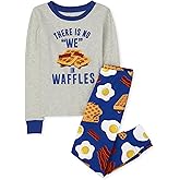 The Children's Place boys 100% Cotton Long Sleeve Top and Pants,2 Piece Pajama Set