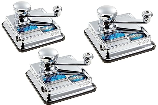 OCB 3 Stück MikrOmatic Duo Zigaretten Stopfmaschine, Chrom, Silber 15 x 15 x 10 cm, 3-Einheiten