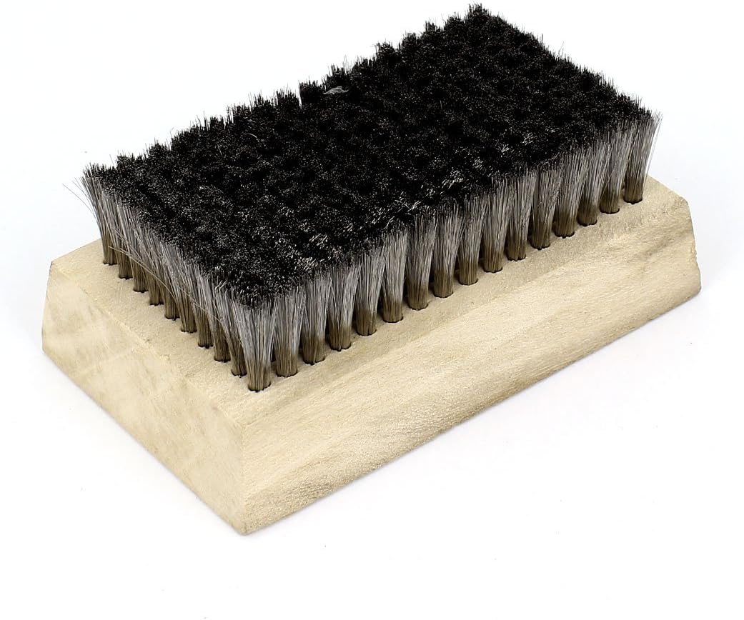 11cm Wood Handle Stainless Steel Wire Brush for Anilox Roller Cleaning